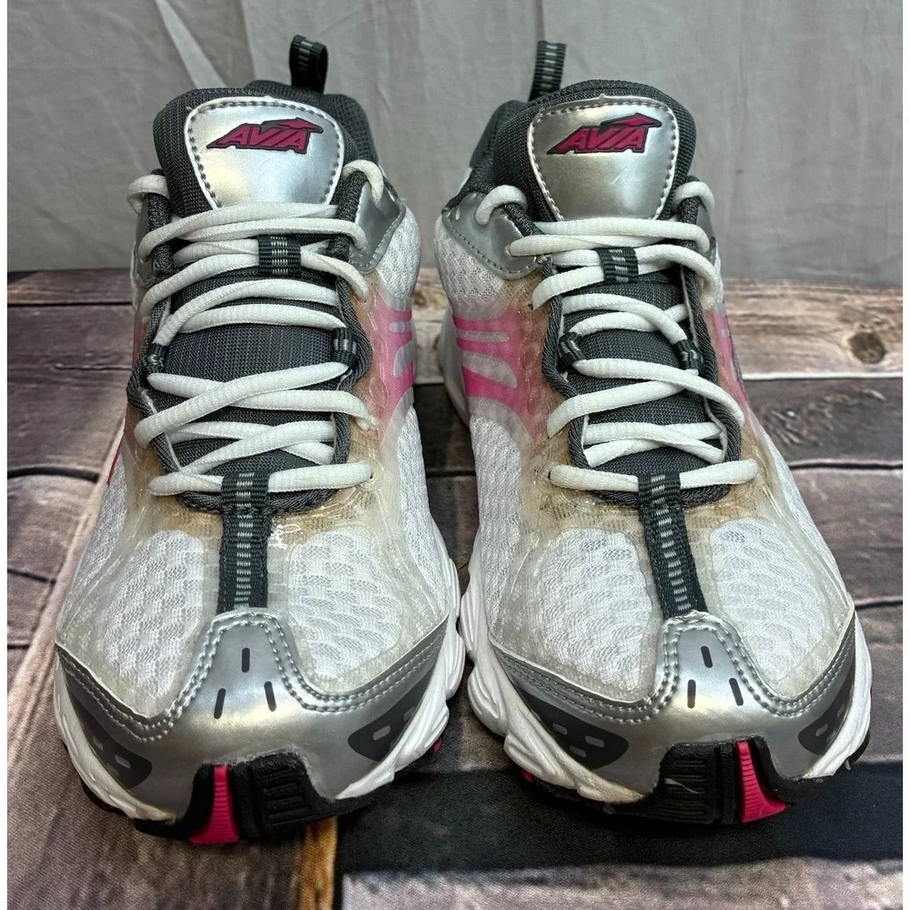 Avia SGR II Womens Size 6 Running‎ Shoes White Silver Pink Softgel RYD Sneakers